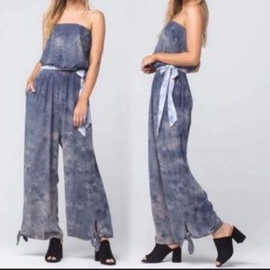 Free People Just Float tie dye jumpsuit